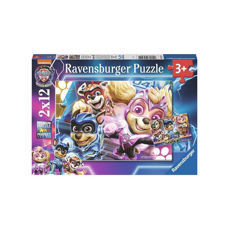 Ravensburger puzzel Paw Patrol: The Mighty Movie 2x12 stukjes
