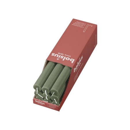 Bolsius Rustiek tafelkaars Fresh Olive 270/23mm - Doos a 9 stuks