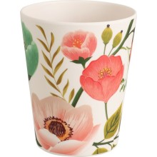 Beker melamine bloemen Ø8xh10cm