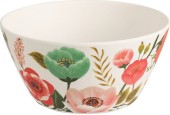 Schaal melamine bloemen Ø14,5xh7cm