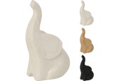 Deco Olifant 17cm 3 assorti