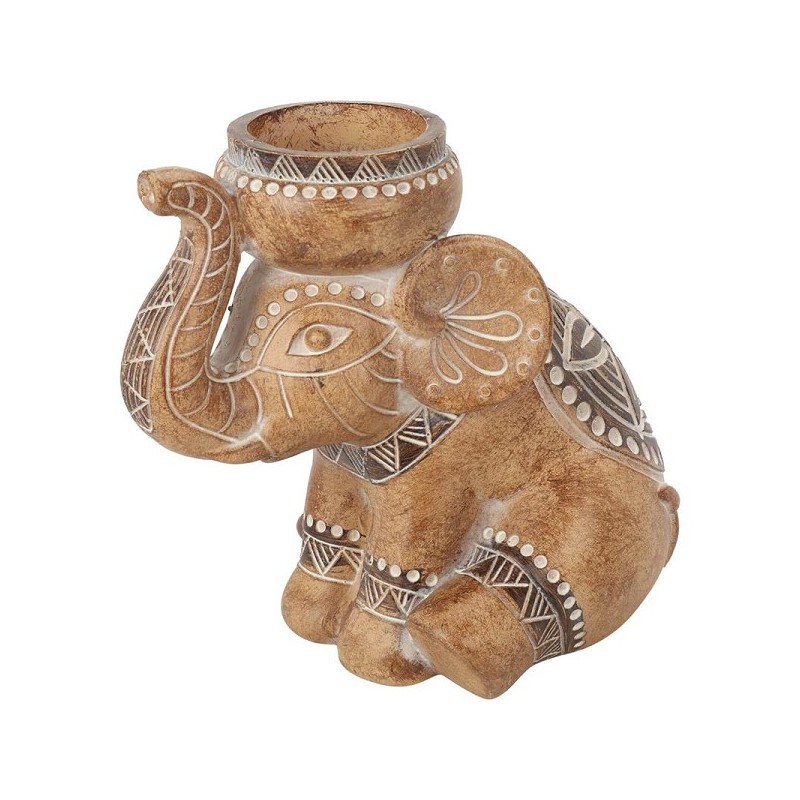 Olifant theelichthouder 15cm