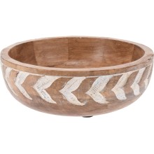 Schaal mangohout 19,5x19,5x5,5cm
