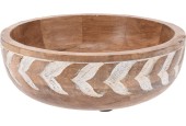 Schaal mangohout 19,5x19,5x5,5cm
