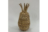 Ananas mand riet 22x20x35cm