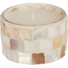 Geurkaars in glas mozaiëk 8,5x5,7cm