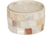 Geurkaars in glas mozaiëk 8,5x5,7cm