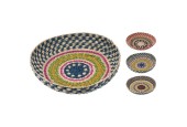 Wanddecoratie/mand zeegras 31x6cm multikleuren