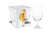 Bierglas op voet 370ml set a 4 stuks
