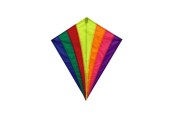 Cerf-volant diamant arc-en-ciel 82x88cm