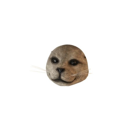 Drijvende zeehond grijs 16x13x7cm