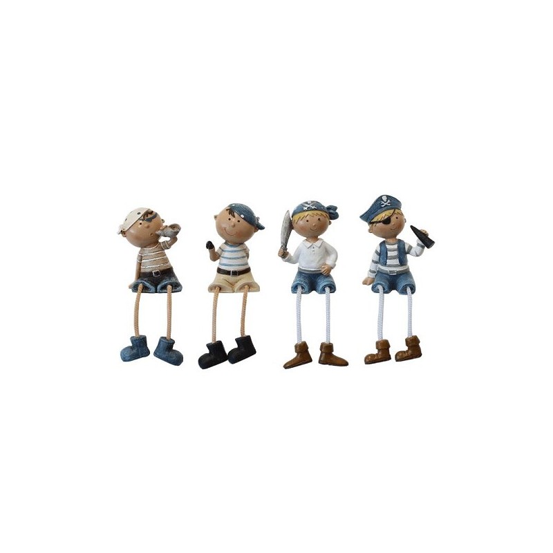 Pieds de corde pour enfants pirates 4,5x2x11cm polystone