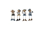 Piraten kinderen touwbenen 4,5x2x11cm polystone