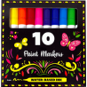 Étui de marqueurs de peinture de 10 pièces