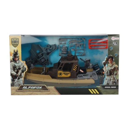 Toi Toys Alfafox Military Playset XL Bateau avec accessoires