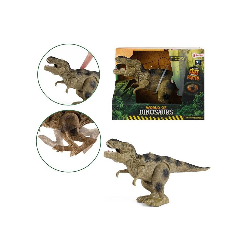 Toi Toys World of Dinosaurs Dino -T-rex- marchant avec le son