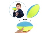 Toi Toys Pro Sports Ballon de rugby bleu fluo/jaune