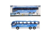Toi Toys Cars&Trucks Blauwe reisbus 32cm frictie