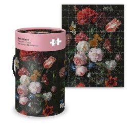 Puzzle en tube De Heem Fleur nature morte 108 pièces