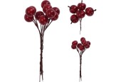 Déco branche pomme ou baies 14x14x5cm