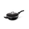 BerlingerHaus Hapjespan met deksel 28cm Black Silver Collection Inductie