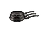 BerlingerHaus 3-delige koekenpanset Black Silver Collection Inductie