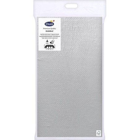 Duni tafellaken 138x220cm Silver