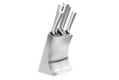 BerlingerHaus ensemble de couteaux 6 pièces en bloc de couteaux en acier inoxydable argenté