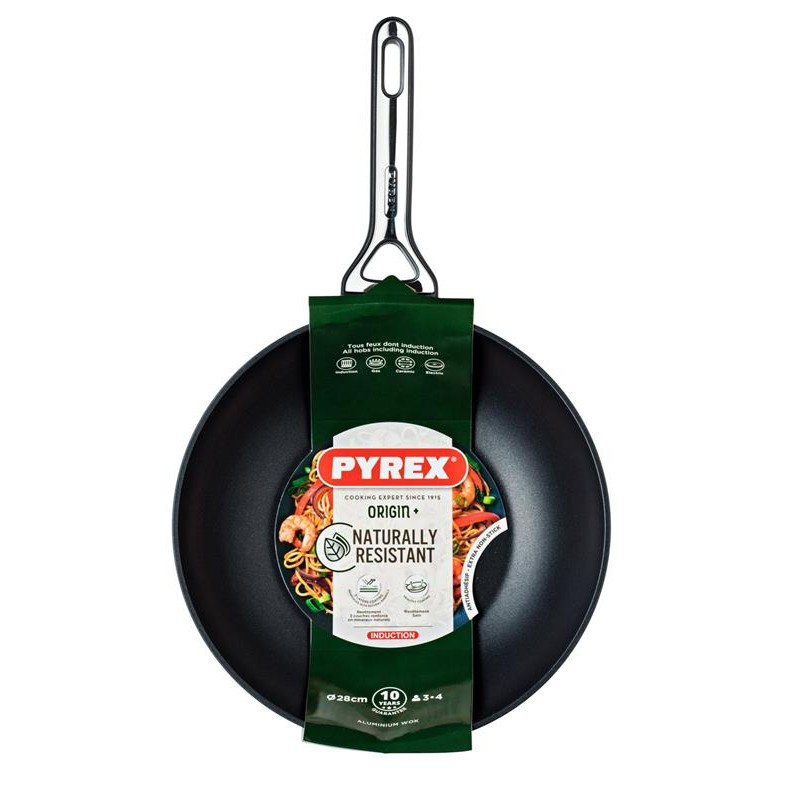 Pyrex Origin+ Wok Ø 28cm Inductie voor o.a. Inductie