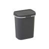 Curver afvalbak Mistral plat 10 liter anthraciet 25x17x30 cm (bxdxh)
