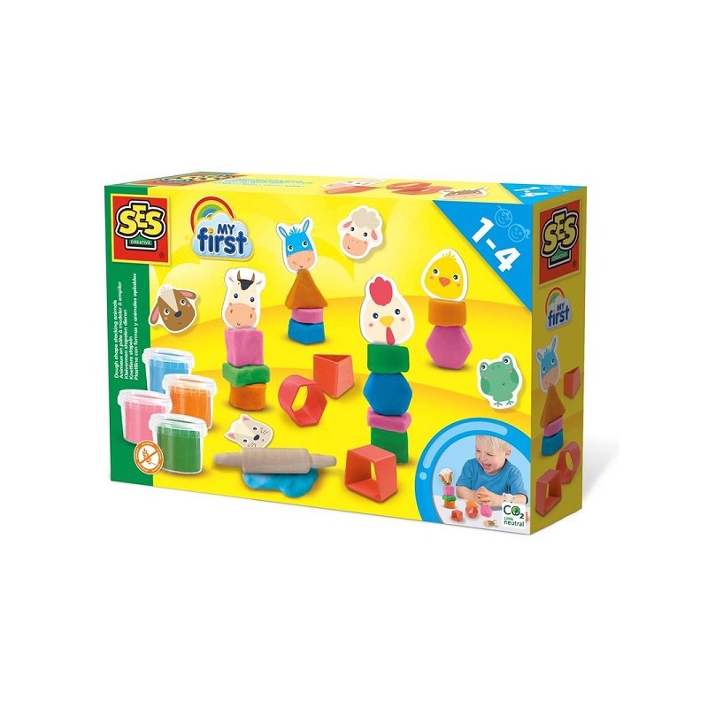 Ses My first - Moules en argile empiler des animaux