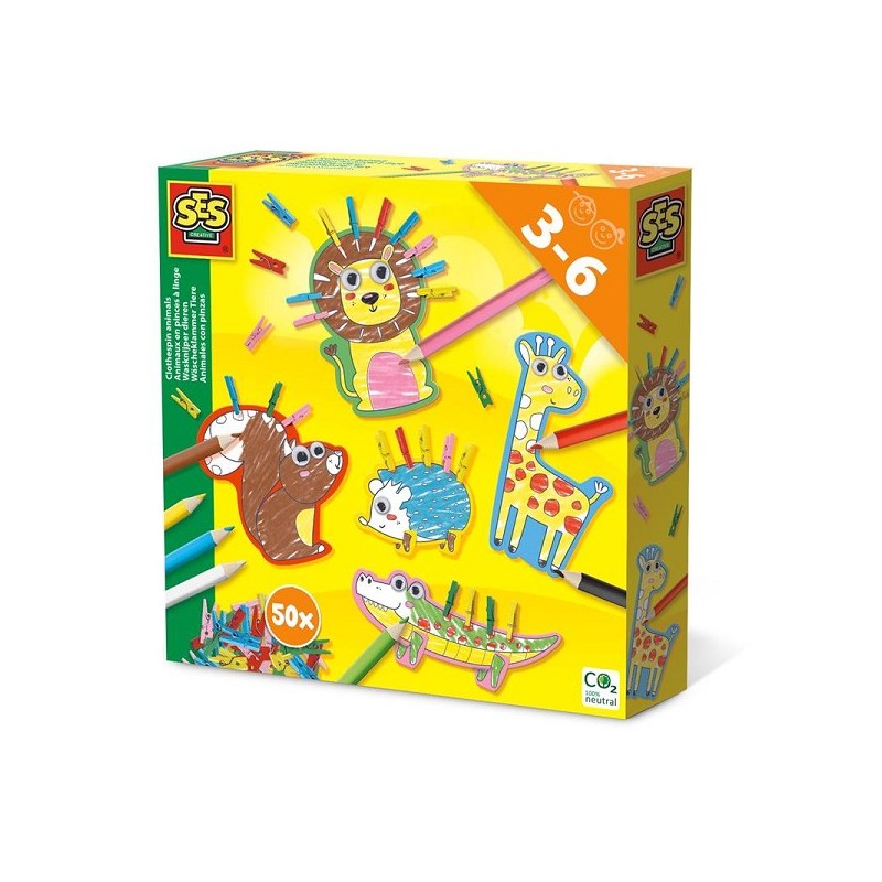 Ses animaux en pince à linge