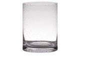 Hakbijl Vase / lanterne cylindre en verre Archer bulles de soda verre Ø15xh20cm