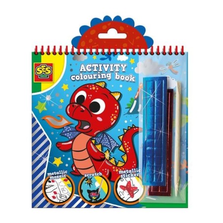 Ses Doe livre de coloriage métallique 3-en-1