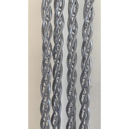 Deurgordijn Orchidea 90x220cm grijs gemaakt van zacht PVC