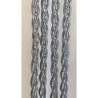 Deurgordijn Orchidea 90x220cm grijs gemaakt van zacht PVC