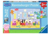 Ravensburger puzzel Peppa Pig - Twee puzzels - 12 stukjes - kinderpuzzel