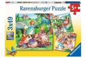 Ravensburger puzzel Kleine prinsessen - Legpuzzel - 3x49 stukjes