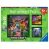 Puzzle Ravensburger Minecraft Biomes - Puzzle - 3 x 3x49 pièces