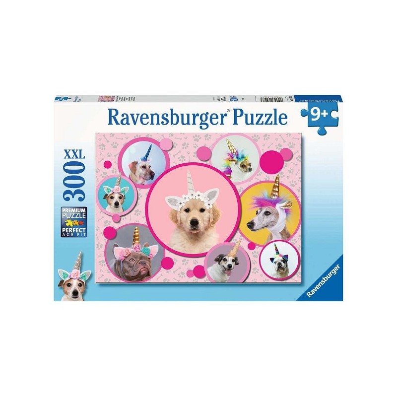 Ravensburger puzzel Schattige eenhoorn-honden - Legpuzzel - 300 stukjes