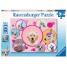Ravensburger puzzel Schattige eenhoorn-honden - Legpuzzel - 300 stukjes