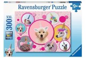 Ravensburger puzzel Schattige eenhoorn-honden - Legpuzzel - 300 stukjes