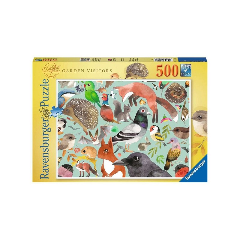 Ravensburger puzzel Bezoekers van de tuin 500 stukjes