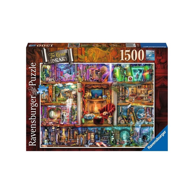 Ravensburger puzzel De grote bibliotheek - Legpuzzel - 1500 stukjes