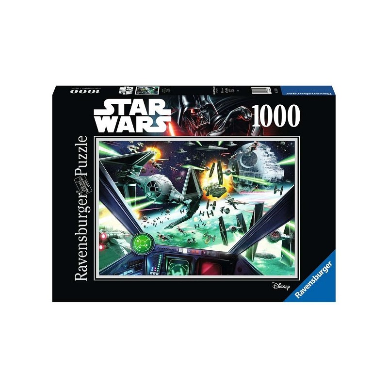 Ravensburger puzzel Star Wars X Wing Cockpit - Legpuzzel - 1000 stukjes