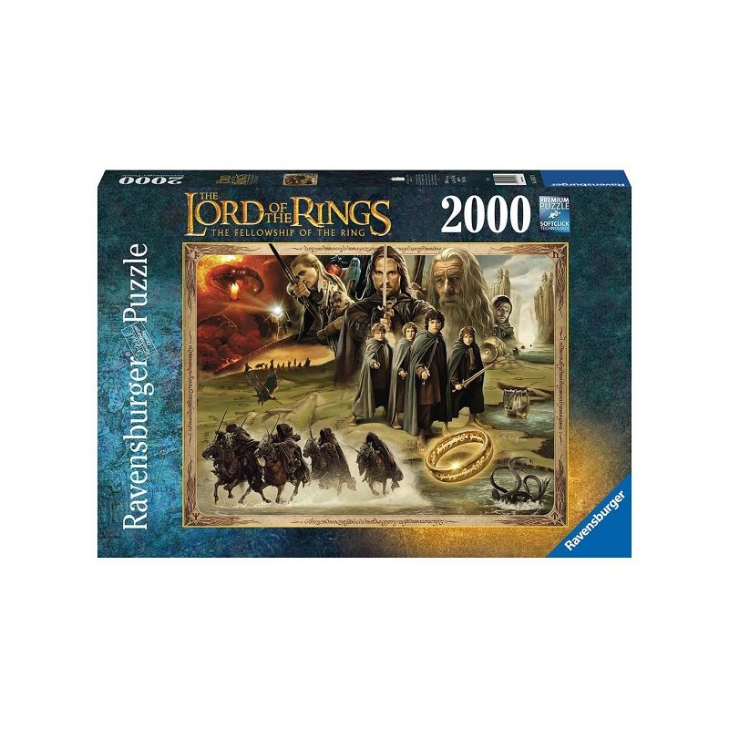 Ravensburger puzzel Lord of the Rings Fellowship Of The Ring - legpuzzel - 2000 stukjes