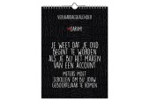 Verjaardagskalender Darum 18x25cm