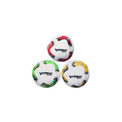 Voetbal Vittali Fuego Leder Maat 5, 350 Gr.