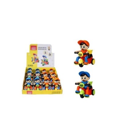 Tricycle avec figurine friction 11cm