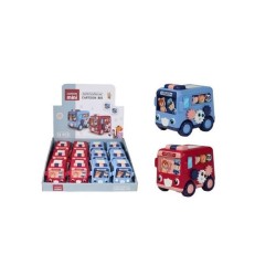 Friction de dessin animé de bus 8cm